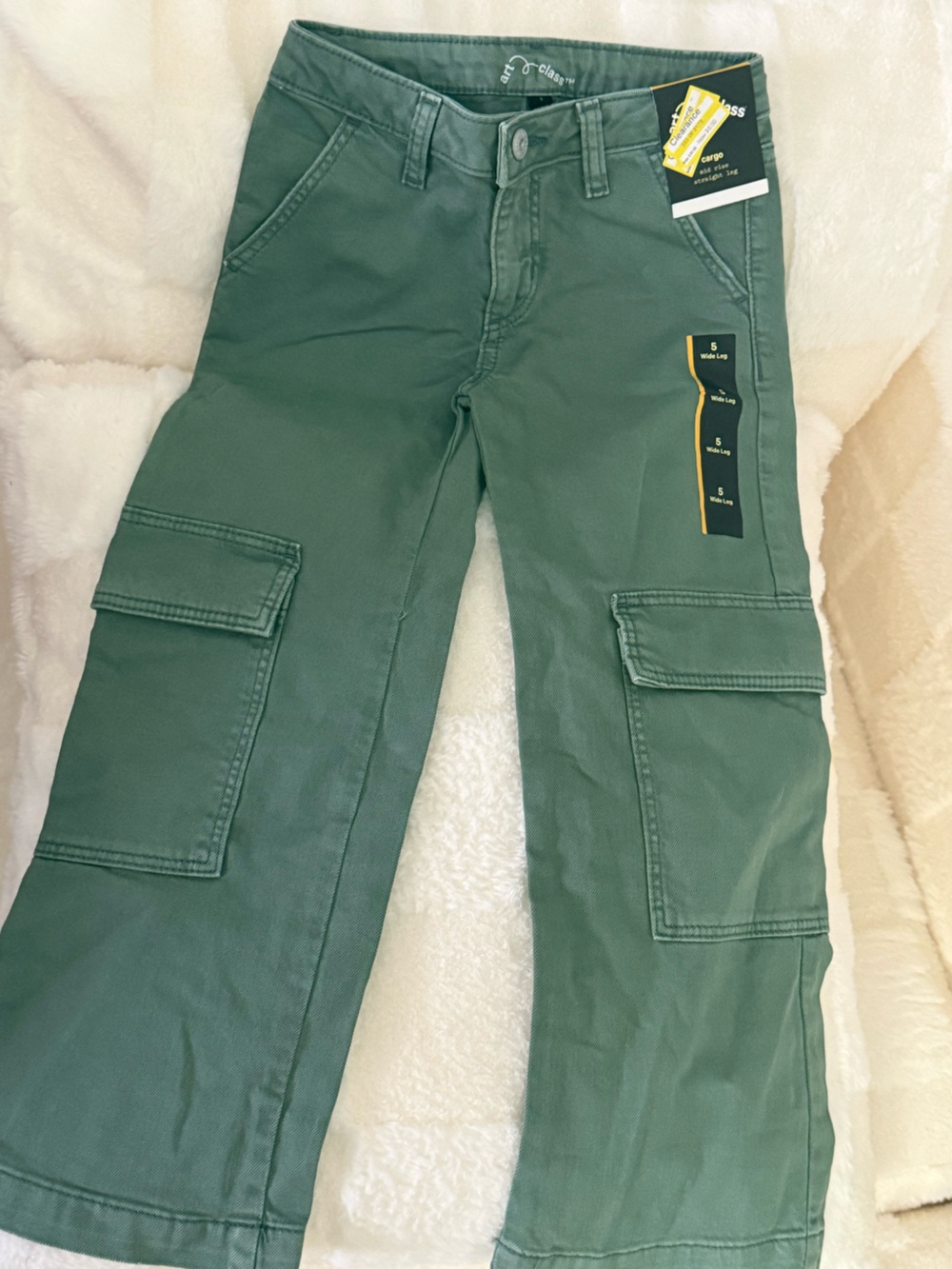 art class Men's Forest Green Cargo Pants with Utility Pockets